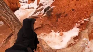 Navajo Trail in Winter - Bryce Canyon NP - 4K HDR