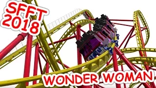 Wonder Woman Golden Lasso Coaster NL2 POV | Six Flags Fiesta Texas - New for 2018