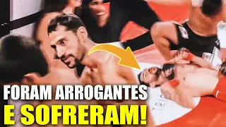 EXISTE O KARMA NO MMA! FORAM ARROGANTES e SOFRERAM POR ISSO NAS LUTA!