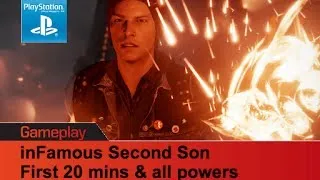 inFamous Second Son - first 20 mins & all powers