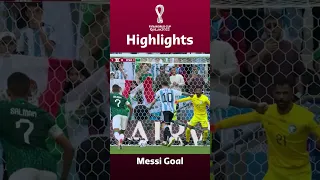 Messi 1st Goal in FIFA World Cup 2022 Qatar Argentina vs Saudi Arabia #messi #goal #penalty