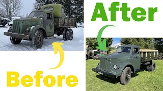 FULL RESTORATION - Before & After - Old Dump Truck - GAZ 93B (1965) | ГАЗ 93Б После Реставрации