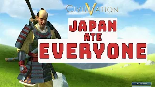 Civ 5 Deity Challenge, but Japan swallows everyone and creates a mega AI