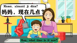 learn chinese for kids |yct 1 lesson10|现在几点|What time is it now|chinese time words