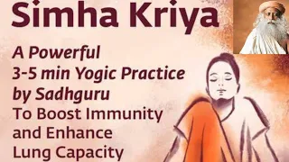 Simha Kriya | Sadhguru | Guided Instructions.