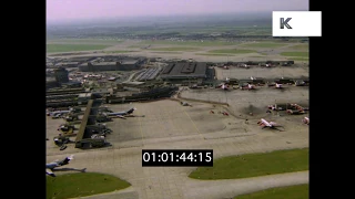 1960s, 1970s Aerial Heathrow Airport, London, HD from 35mm