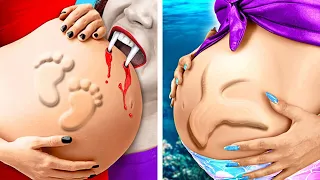 🤱 Pregnant Vampire vs Pregnant Mermaid! Pregnancy Struggles and Parenting Hacks by Teen Scene