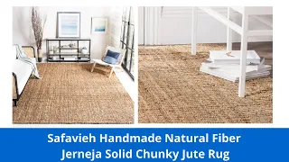 Safavieh Handmade Natural Fiber Jerneja Solid Chunky Jute Rug