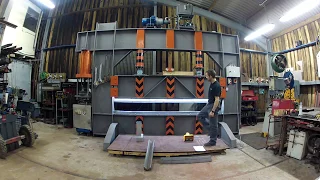 PRESS BRAKE, METAL BENDER, 200 TON, Homemade