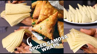 The Easiest method to make Samosa wraps! Spiced Samosa Wraps!
