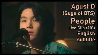 Agust D (Suga of BTS) -  'People' Live Clip (90") | SUGA: Road to D-DAY 2023 [ENG SUB] [Full HD]