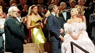 Lady Gaga and Bradley Cooper in Venice for WORLD Premiere of "A star is born".