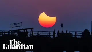 ‘Ring of fire’ eclipse seen across the US and parts of South America – watch live