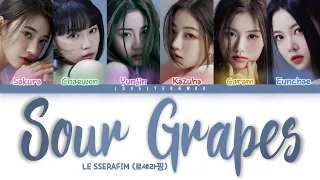 LE SSERAFIM (르세라핌) – Sour Grapes Lyrics (Color Coded Han/Rom/Eng)