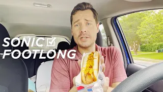 Sonic Footlong Quarter Pound Coney Review: So Full. So Very Full.