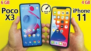 Poco X3 vs iPhone 11 Speed Test! WOW😲