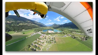 Final Glide and Landing with a Rigid Wing Hang Glider