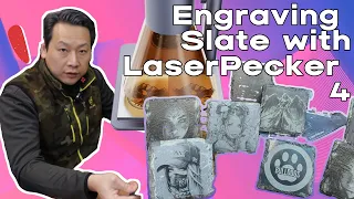 Easy engraving Slate with LaserPecker 4  by Benson Chik If mistake made, sand and do it again