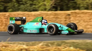 Leyton House March CG891 & CG901 F1 Cars at FoS 2019: Judd EV 3.5-litre V8 Engine Sound!