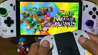 Teenage Mutant Ninja Turtles Arcade Wrath of the Mutants Nintendo Switch Oled Gameplay