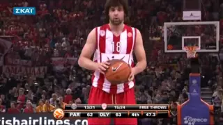 olympiakos vs partizan 83-80 2009-10 euroleague semifinal