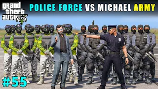 MICHAEL'S STRONGEST BODYGUARDS VS POLICE | GTA V GAMEPLAY #55