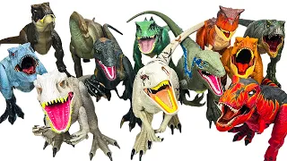 GIANT Jurassic World Super Colossal Dino Figures! TREX, IREX, RAPTOR, GIGANOTOSAURUS Collection