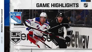 Rangers @ Kings 1/10/22 | NHL Highlights