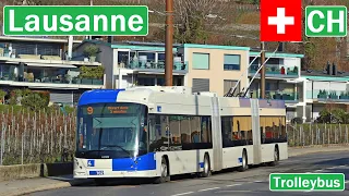 LAUSANNE TROLLEYBUS / Lausanne O-Bus 2022 [4K]