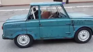 very old USSR vehicle with motor from power sport bike