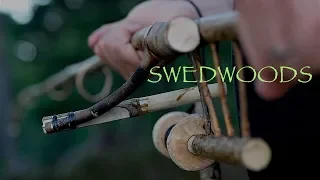 Bushcraft Fishing Rod and Spinning Reel made in the Woods