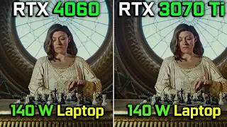 RTX 4060 Laptop (140W) vs RTX 3070 Ti Laptop (140W) | Unity Engine Enemies Tech Demo 1440p