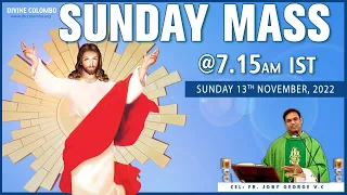 (LIVE) Sunday Holy Mass | 13 November 2022 | Fr. Joby George, VC | Divine Colombo