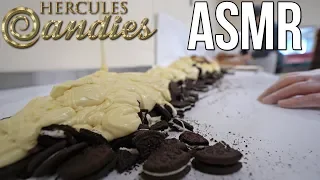 ASMR Candy Making: White Chocolate Oreo Bark (No talking)