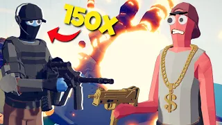 Can 150x FBI Destroy Gang base? - Totally Accurate Battle Simulator TABS