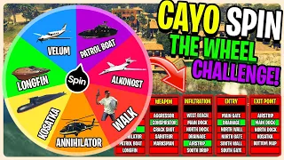 CAYO PERICO HEIST BUT THE WHEEL CHOOSES HOW WE DO IT! GTA 5 ONLINE