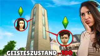 Ich muss in Sims das KLEINSTE Hochhaus mit 8 Stockwerken bauen! Überlebt diese Familie?