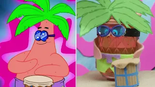 Ripped Pants + MORE SpongeBob IRL Music Videos! 🎵 | Squidward's Tiki Land, Jellyfishing Song