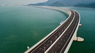 China unveils world's longest bridge linking Hong Kong with mainland