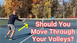 Should You Move Through Your Volley? (Tennis Technique & Footwork Explained)