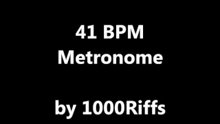 41 BPM Metronome  - Beats Per Minute