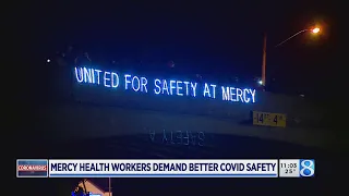 Mercy Health workers demand better COVID safety