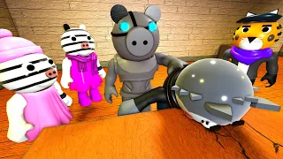 ROBLOX PIGGY - Zee, Zuzy, Robby and Tigry annoy Willow - Annoying Pigeons Meme Animation