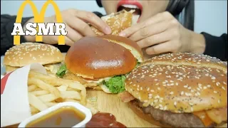 ASMR McDonalds (Big Mac, Mozarella Chrispy Chicken, Bacon Angus Burger) EATING SOUNDS | SAS-ASMR