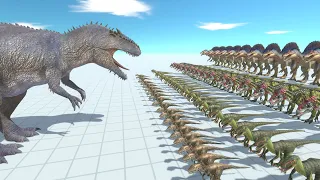 Giganotosaurus Vs All Carnivore Dinosaurs - Animal Revolt Battle Simulator