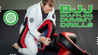 BJJ Grappling Dummy Solo Training Drills - Kimura Attacks with Steve Campbell