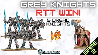 Grey Knights win an RTT 5 Dreads game 2 vs Custodes | Competitive Leviathan | Warhammer 40k Battle