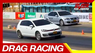 Volkswagen Jetta GLI vs Volkswagen Golf GTI 🔥 DRAG RACING 🔥 DUELO DE AUTOS 🚘🚦🚘