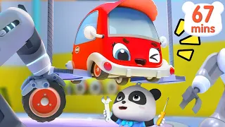 Let's Repair Little Cars | Five Little Cars Got Hurt! 😭 | Nursery Rhymes & Kids Song | BabyBus