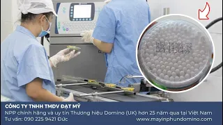 Máy in phun date hạn sử dụng trên chai lọ thực phẩm |Máy in Domino chính hãng tại VN |LH: 0902259421